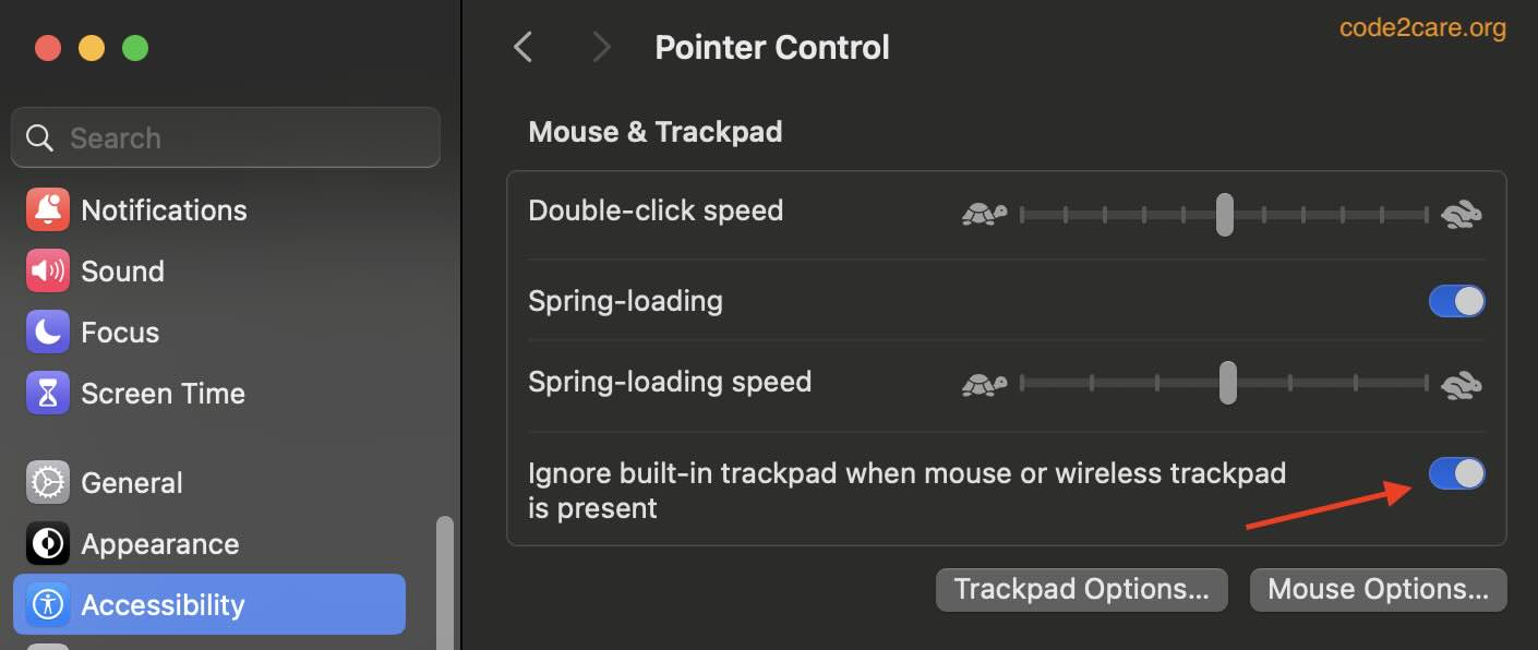 Ignore built-in trackpad when mouse or wireless trackpad is present